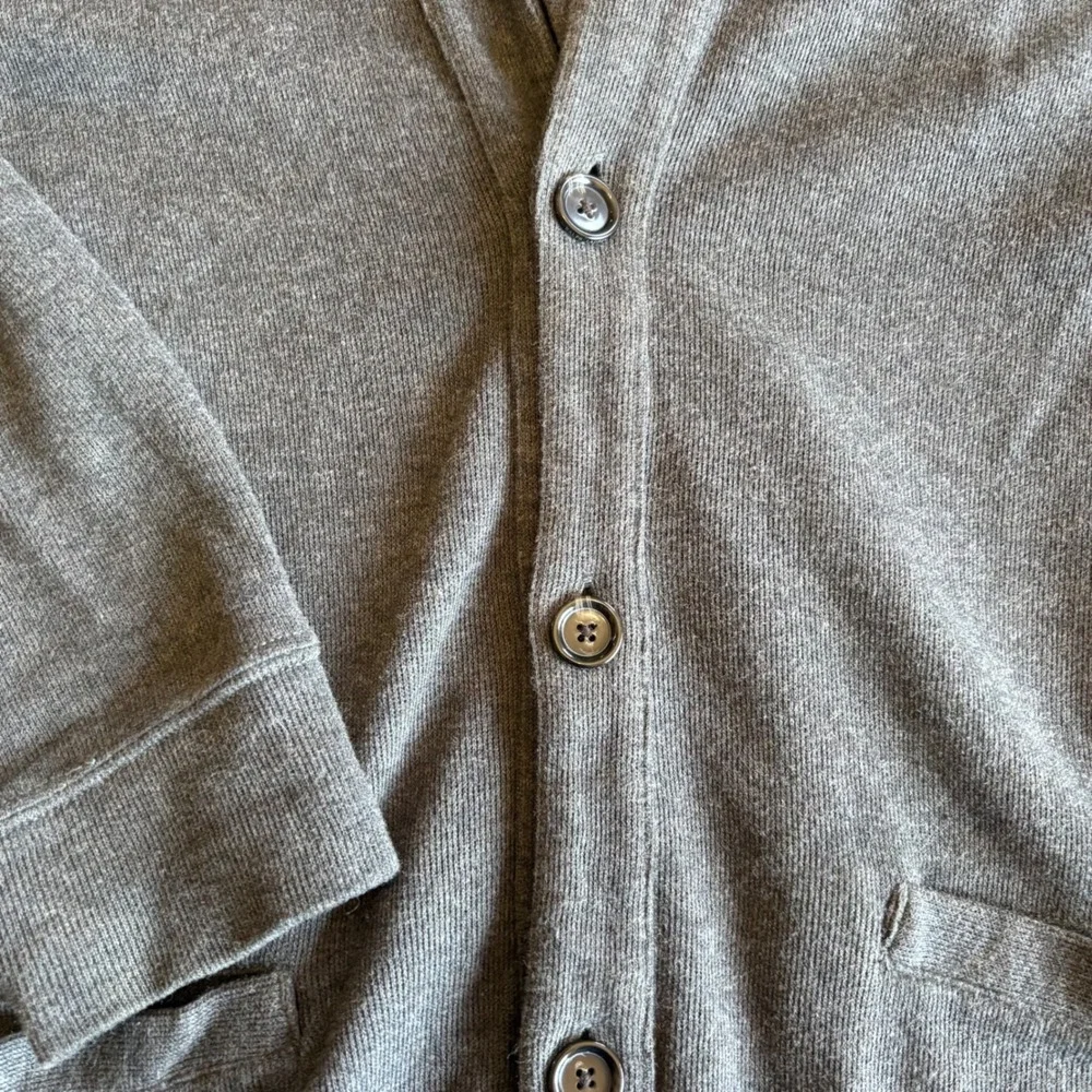 Polo Ralph Lauren Mens Estate Rib Cotton Shawl Collar Cardigan Gray Pony M